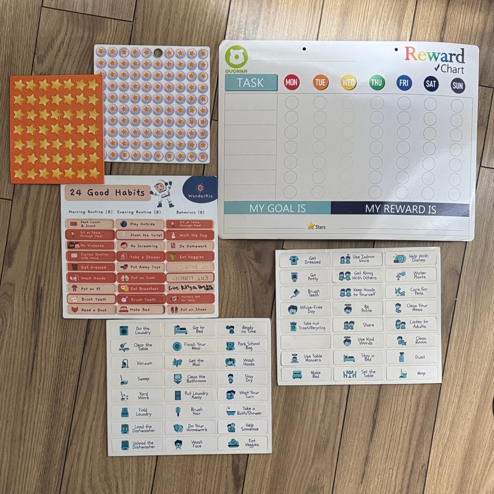Magnetic Reward Behaviour Chart  Set with Colorful Icons - Picture 2 of 8